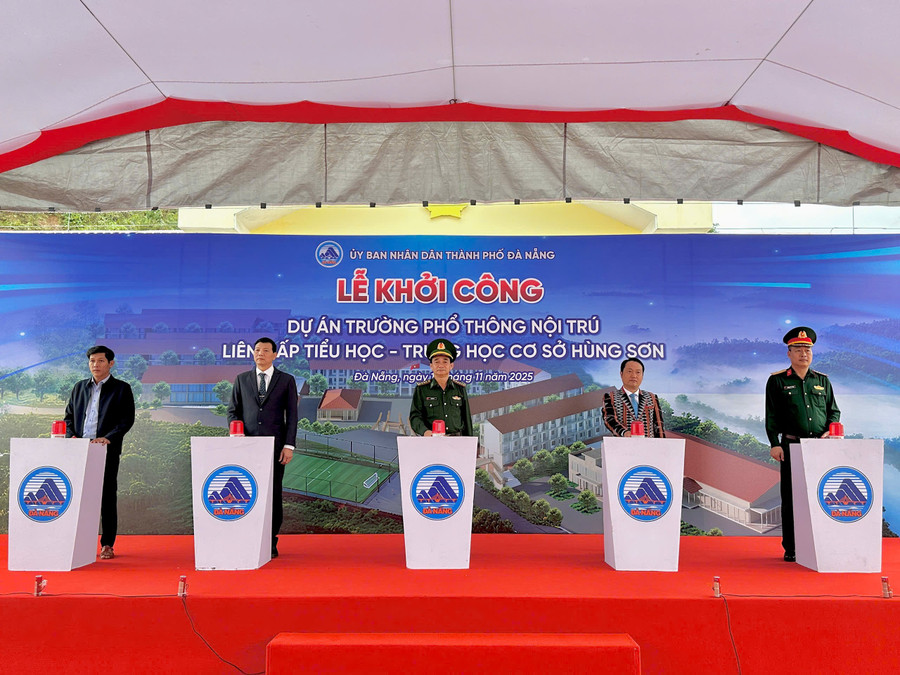 Đà Nẵng đồng loạt khởi công 5 trường nội trú, hiện thực hóa khát vọng