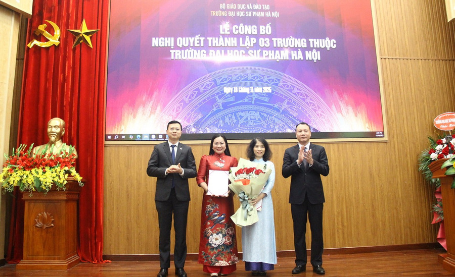 Công bố Nghị quyết thành lập 3 trường thuộc Trường ĐH Sư phạm Hà Nội