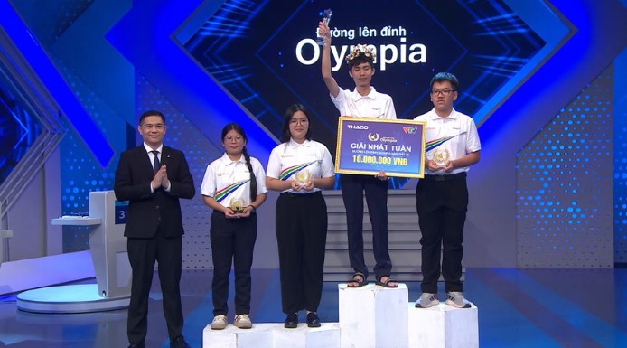 Nam sinh Hải Phòng thắng áp đảo trận thi tuần Olympia