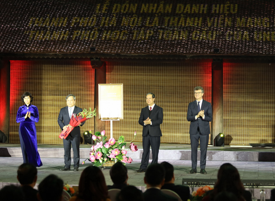 Hà Nội đón nhận danh hiệu thành phố học tập toàn cầu của UNESCO