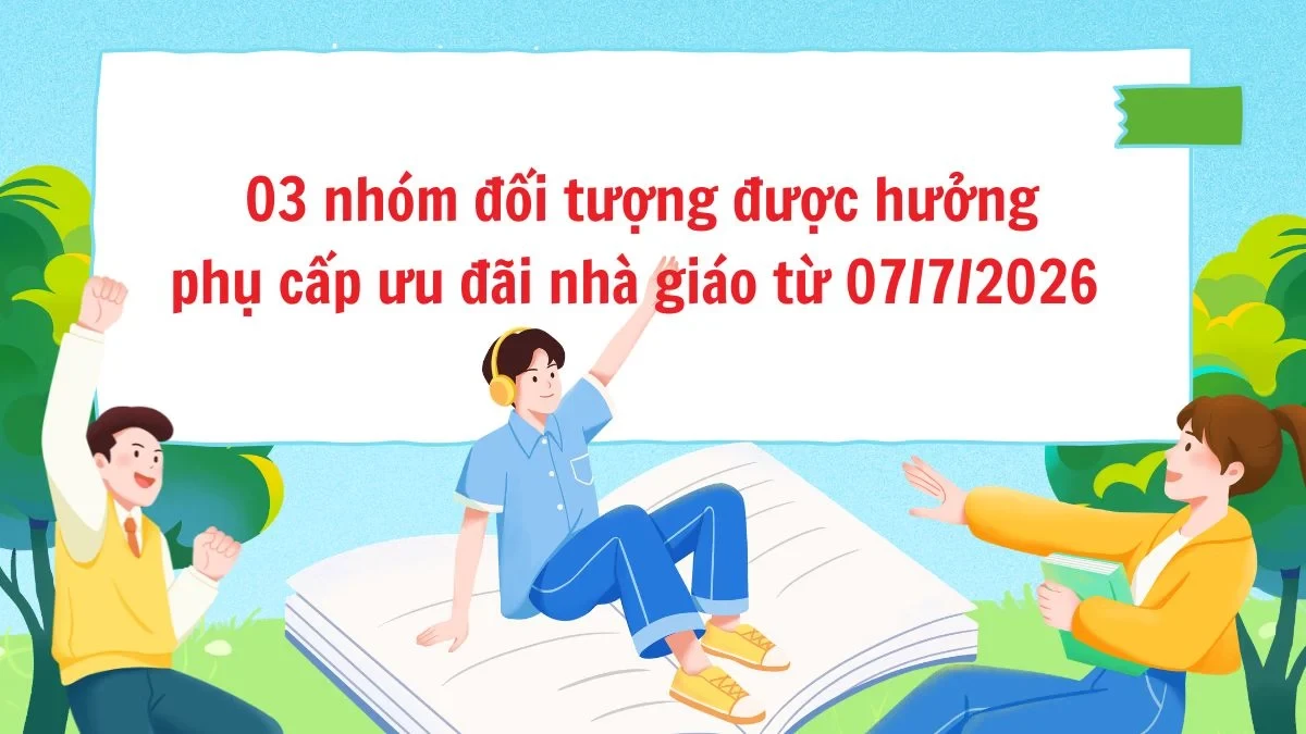 Từ ngày 7/7, nhà giáo được hưởng phụ cấp ưu đãi theo nghề từ 20-80%